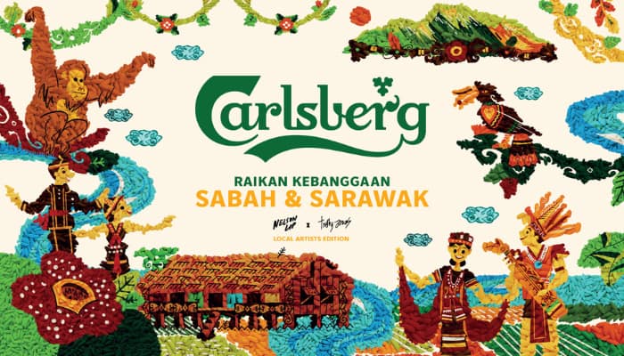 Carlsberg celebrates Bornean heritage with artist-edition cans, festive campaign via Havas MY