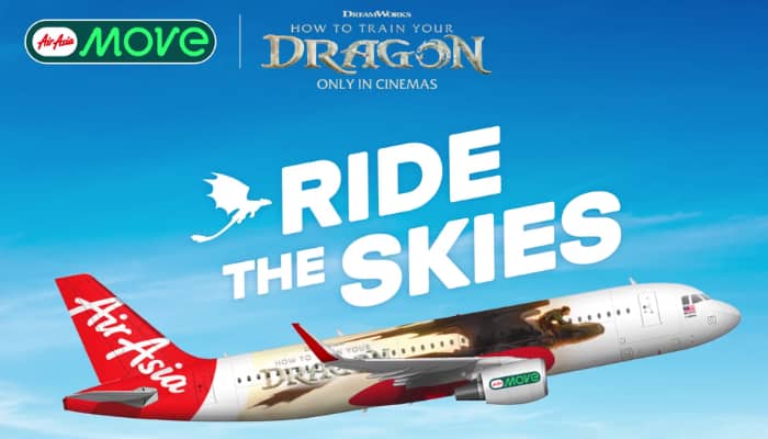 AirAsia Media, Universal Pictures’ campaign takes flight for ‘How To Train Your Dragon’