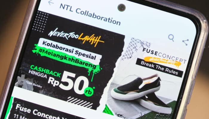 tokopedia indonesia never too lavish collaboration campaign