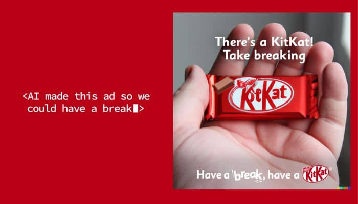 KitKat champions taking a break by letting AI make its latest campaign