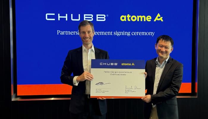 Chubb, Atome announce regional partnership to drive consumer protection across SEA