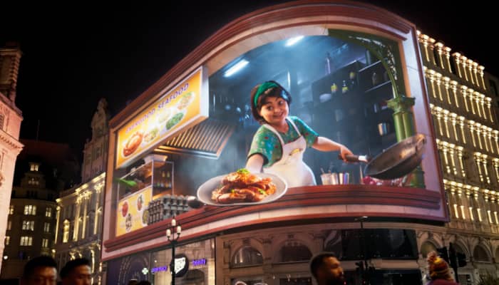 Singapore comes into life through 3D billboards in global campaign by STB in five major cities