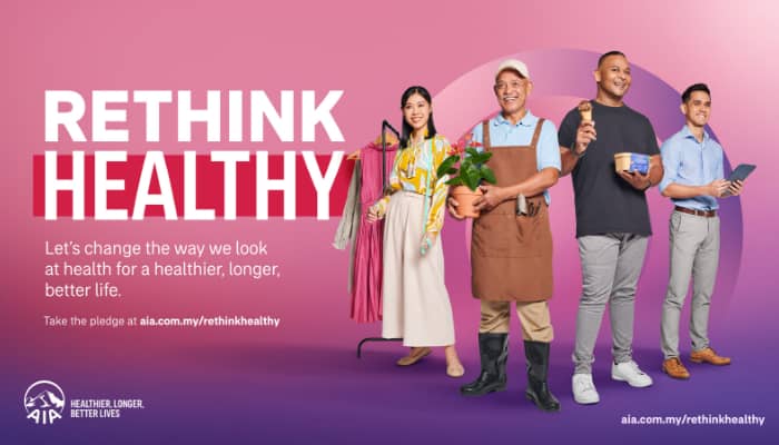 Malaysians called to ‘rethink healthy’ in AIA Malaysia’s new brand campaign