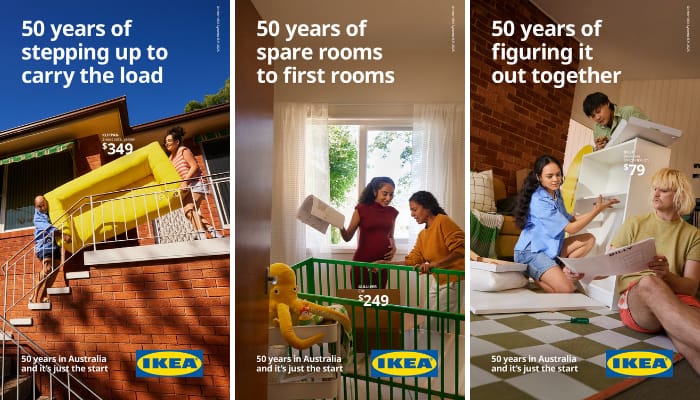 IKEA Australia launches 360-degree brand campaign ‘Just the Start’ for 50th birthday