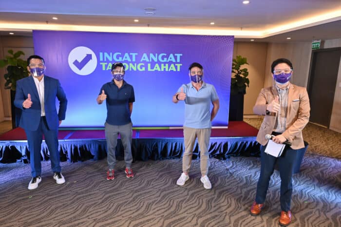 Ingat Angat Tayong Lahat Launch Group Shot MMangada Sec Dizon GRoyeca and RLedesma
