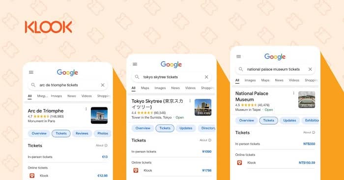 Klook - Klook Integrates with Google Image