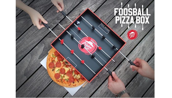 Pizza Hut Hong Kong Foosball Pizza Box 1