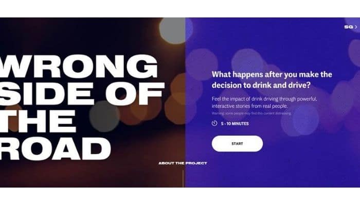 Diageo champions anti-drink driving with the Wrong Side of the Road campaign