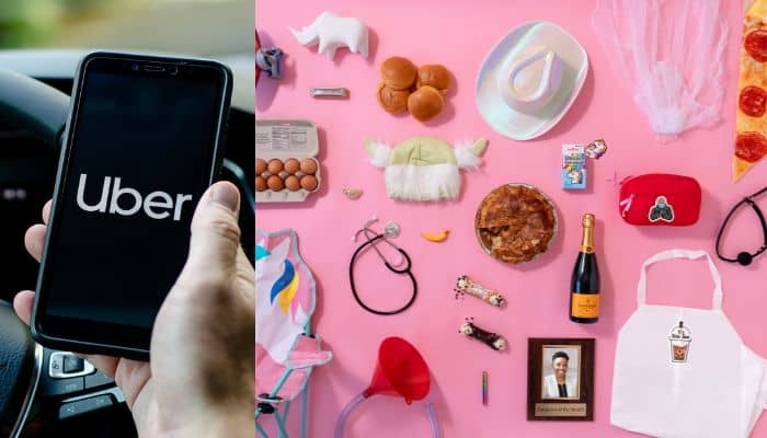 What are the most common lost-and-found items amongst Uber cars in HK?