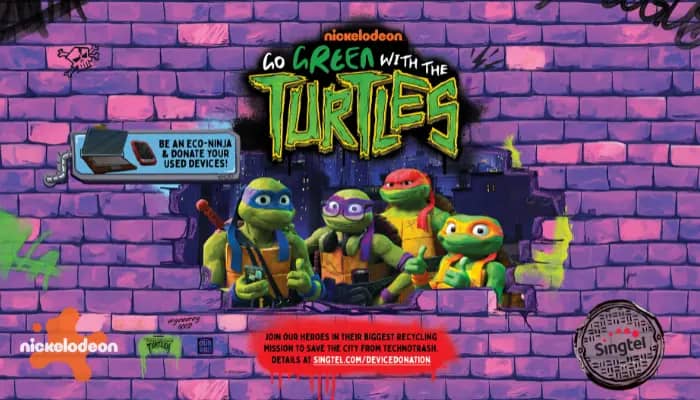 Singtel, Nickelodeon take the fight against climate change in latest Teenage Mutant Ninja Turtles-themed campaign