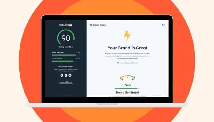 AI search grader hubspot