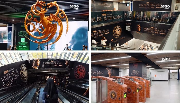 Astro, HBO bring ‘House of the Dragons’ to life via Pasar Seni MRT immersive activation