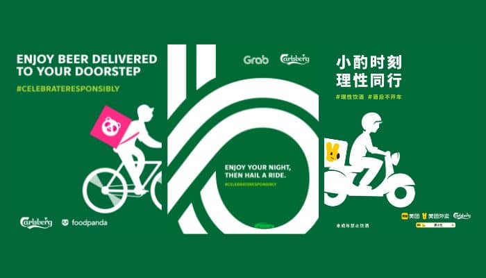 Carlsberg teams up with Grab, foodpanda, Meituan for ‘#CelebrateResponsibly’ campaign in APAC