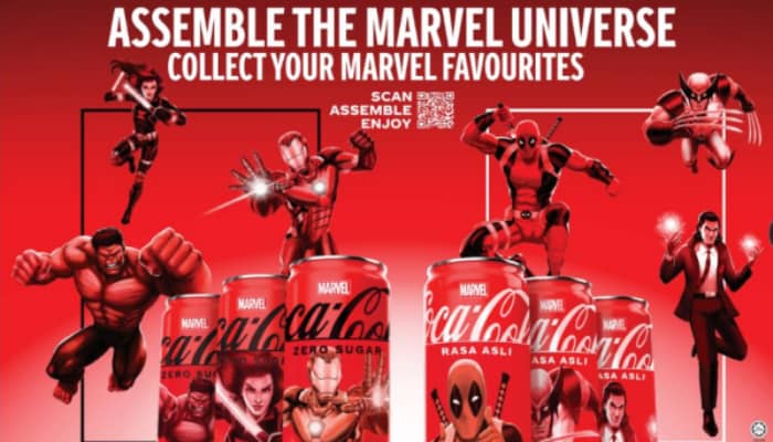 Coca-Cola launches limited-edition cans, immersive consumer experience featuring Marvel characters  
