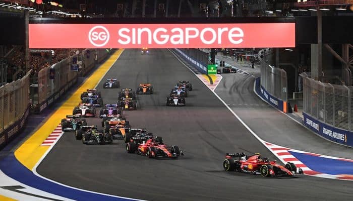 Which country has more fans attending the upcoming Singapore Grand Prix?