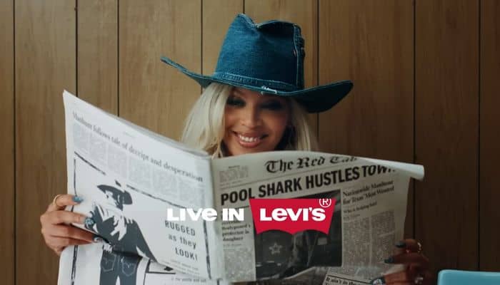 beyonce launderette levis