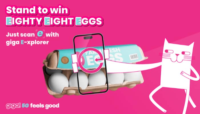 Giga! makes letter ‘e’ scannable for prizes through AR filter campaign along with new 5G eSIM launch