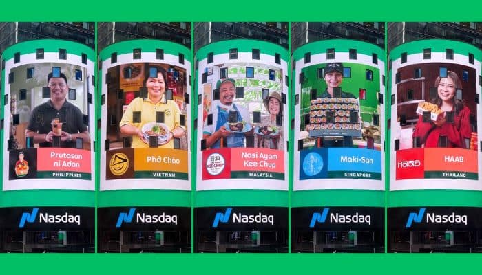 Grab features 75 additional SEA F&B merchants on Times Square Billboard