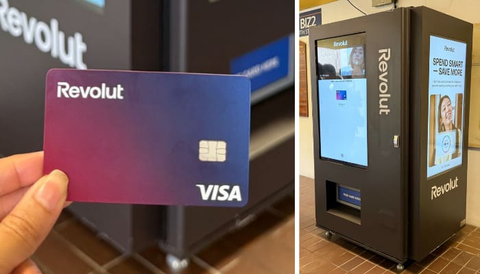 Revolut launches debit card vending machine at NUS, teams up with Visa to provide financial access to students