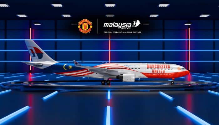 Malaysia Airlines launches co-branded livery with Manchester United