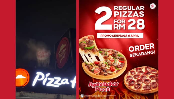 Pizza Hut MY is sending literal smoke signals to promote ‘Pizza Ayam Bakar’ offering