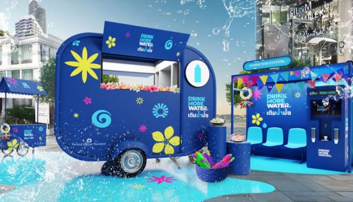pernod ricard drink more water campaign songkran