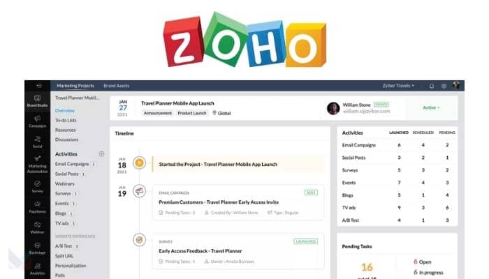 Zoho announces unified platform ‘Zoho Marketing Plus’