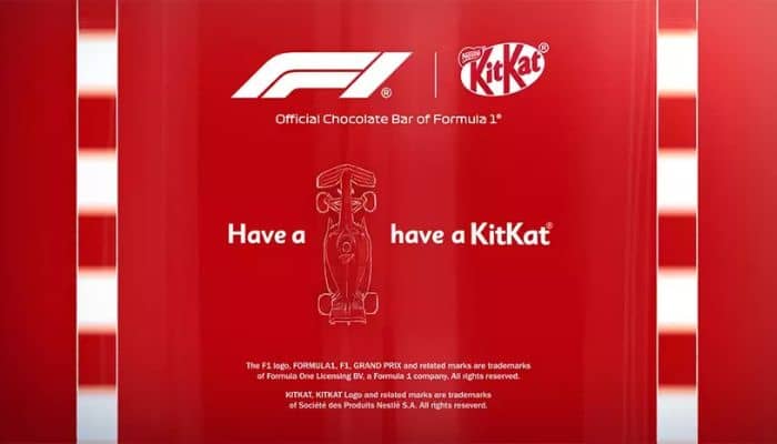 Formula 1 welcomes KitKat as official chocolate bar partner