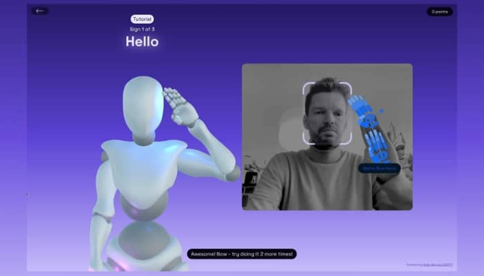 Hello Monday/DEPT team up with NVIDIA to launch AI-powered web tool designed for ASL learning